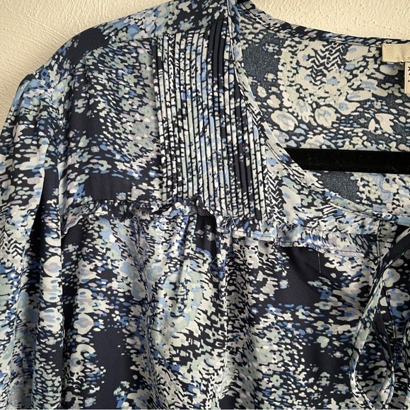 NWT Joie Printed Blouse Parisian  Paisley Keyhole Long Sleeve NWOT XL peasant - Picture 8 of 11